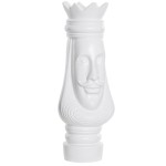 Pice d'chec Dcorative en rsine - Roi Blanc - 39 cm