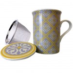 Tisanire Kalmar en porcelaine avec infuseur mtal