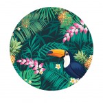 Set de table rond en PVC tiss - Toucan