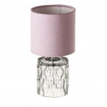 Lampe  poser en Verre - Mauve - 28 cm