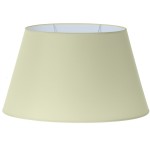 Grand abat-jour ovale couleur beige crme - 43 cm