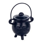 Chaudron Wicca brle-Encens en fonte 11 cm