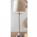 Lampe  poser Bashia en mtal argent 61 cm