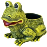 Cache pot pour l'extrieur grenouille