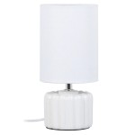 Lampe avec abat jour blanc - 28 cm