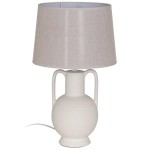 Grande lampe de table beige 47 cm