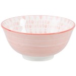 Bol ty and dye en porcelaine - Rose