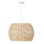 Lustre en Rotin Naturel 24 x 35 cm