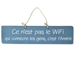 Pancarte dcorative en bois - Ce n'est pas le wifi