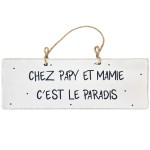 Pancarte dcorative en bois Chez Papy et Mamy