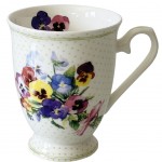 Tasse en Porcelaine fine - Bouquet de Penses