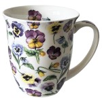 Mug en Porcelaine fine - Fleurs de penses