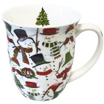 Mug en Porcelaine fine - Bonhommes de neige