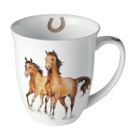 Mug en Porcelaine fine - Chevaux sauvages