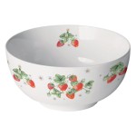 Bol en Porcelaine fine Fraises Dlicieuses