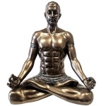 Statuette yogi en position du lotus 12.5 cm