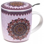 Tisanire Zen Mandala Violet avec infuseur mtal