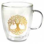 Tasse  th en verre double paroi Arbre de Vie