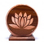 Lampe en cristal de sel de lHimalaya - Lotus - 4.5 kilos