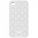 Coque Iphone 4 et 4 S Bump silicone blanche