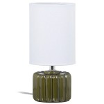 Lampe avec abat jour blanc - 28 cm