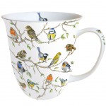 Mug en Porcelaine fine - Rassemblement d'oiseaux