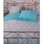 Housse de Couette Valdrome Cachemire 240 x 220 cm - meraude