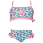 Maillot de bain Charlotte aux fraises 2 pices Bleu